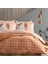 Bedding Giraffe Çift Kişilik Wellsoft Battaniyeli Nevresim Takımı Seti 5 Parça - Kahverengi 1