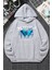 Unisex Blue Butterfly Baskılı Sweatshirt 1