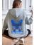Unisex Butterfly Baskılı Sweatshirt 1