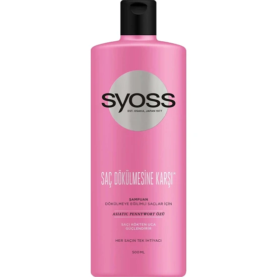 Syoss Saç Dökülmesine Karşı Şampuan 500Ml