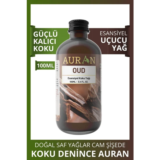Auran Oud Esansiyel Uçucu Koku Yağı Buhurdanlık Yağı Difüzör Esansı 100 ml