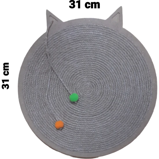 BeCat Duvara Monte Edilebilir Kedi Tırmalama Tahtası Yuvarlak Model