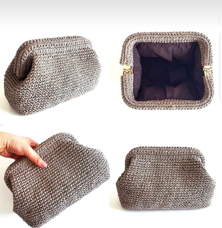 Karan Tuhafiye Gizli Çanta Burs / Çanta Bursu 25 cm görsel 3