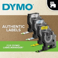 Dymo S0720730 D1 Etiket 9 mm x 7 mt Sarı Siyah