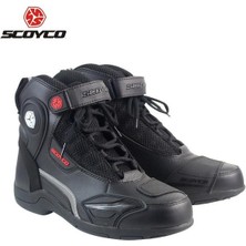 Scoyco MT015 Korumalı Siyah Kısa Motosiklet Bot