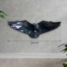 Mekwork Kartal -Metal - 3d Handmade Eagle - 100 Cm Antrasit