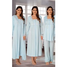 Effortt 2405 Effortt Mavi Lohusa Hamile 4'lü Set Effortt Mavi