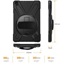 ZORE Galaxy Tab A 10.1 (2019) T510 Kılıf Defender Standlı Koruyucu