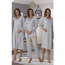 Effortt Model 2405 Effortt Gri Lohusa Hamile 4'lü Set 2405 Gri