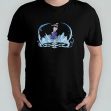 Pixxa Kamisato Ayaka - Genshin Impact %100 Pamuklu Bisiklet Yaka T-Shirt Model - 1