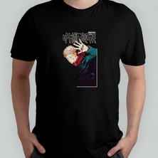 Pixxa Jujutsu Kaisen %100 Pamuklu Bisiklet Yaka T-Shirt Model - 4
