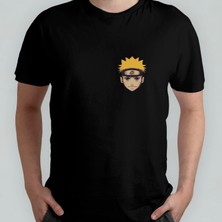 Pixxa Naruto %100 Pamuklu Bisiklet Yaka T-Shirt Model - 5