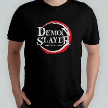 Pixxa Demon Slayer %100 Pamuklu Bisiklet Yaka T-Shirt Model - 1
