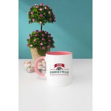 Hedizu Merry Christmas Yılbaşı Hediyesi Kupa Bardak Pembe