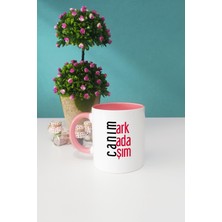 Hedizu Arkadaşa Hediye Canım Arkadaşım Kupa Bardak Pembe