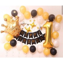 Çıtı Pıtı Store 1 Yaş Happy Birthday Balon Seti- Doğum Günü Balon Seti