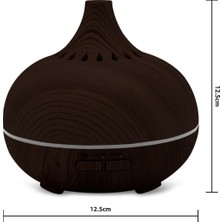 Airstorr Aroma Difüzörü Ultrasonik Hava Nemlendirici 150 Ml, 24 Saat Zamanlayıcı, 7 LED Renk, Aroma Terapi Fonksiyonu, Sessiz,