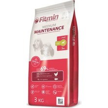 Fitmin %50 Taze Kuru Köpek Maması, Tavuk Etli, Orta Irk, Yetişkin, 3 kg