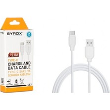 Syrox C83 Typec 2.0 A Ara Kablo