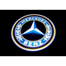 Ototime Mercedes Benz Çelenk Araçları Için Kapı Altı Logo 7 LED Projektör (2 Adet)