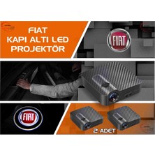 Ototime Fiat Araçları Için Kapı Altı Logo 7 LED Projektör (2 Adet)