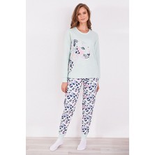 RolyPoly Roly Poly 2960 Leopard Kadın Uzun Kol Pijama Takım