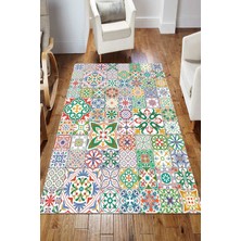 Napoli Home Dijital Kaymaz Taban Yıkanabilir Salon Halısı Mutfak Halısı Koridor Halısı Yolluk ND-HS-302