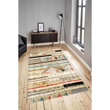 Napoli Home Dijital Baskılı Yıkanabilir Kaymaz Modern Renkli Salon Halısı Mutfak Halısı Yolluk ND-HY-1205