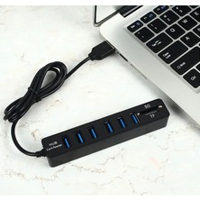 Mavi Ay Bilişim USB Hub 6 Port Microsd Tf Sd Kart Okuyucu Çoklayıcı