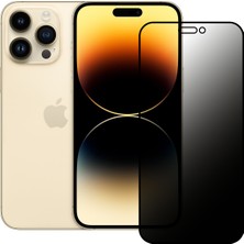 iPhone 14 Pro Hayalet Privacy Gizli Cam Ekran Koruyucu Siyah