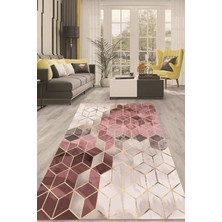 Napoli Home Dijital Kaymaz Taban Yıkanabilir Modern Renkli Salon Halısı Mutfak Halısı Yolluk ND-HT-325
