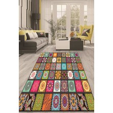 Napoli Home Dijital Kaymaz Taban Yıkanabilir Modern Renkli Salon Halısı Mutfak Halısı Yolluk ND-HT-638