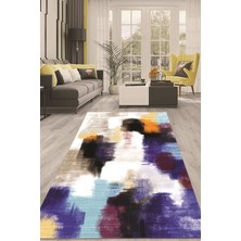 Napoli Home Dijital Kaymaz Taban Yıkanabilir Modern Renkli Salon Halısı Mutfak Halısı Yolluk ND-HT-1298