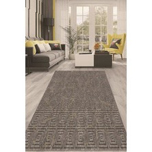 Napoli Home Dijital Kaymaz Taban Yıkanabilir Modern Renkli Salon Halısı Mutfak Halısı Yolluk ND-HT-412