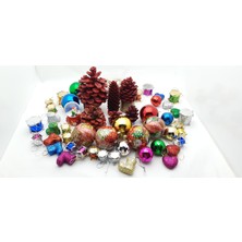 Be Beauty Yılbaşı, Yeni Yıl Noel Ağacı, Tam Set Parti Süsleme Malzemeleri Model 18