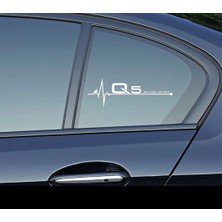 DK Tuning Audi Q5 Motor Sport Kelebek Cam Sticker 2 Li Set