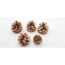 Be Beauty Yılbaşı, Yeni Yıl Noel Ağacı Süsleme Için Dekoratif Boyalı Kozalak Model 35