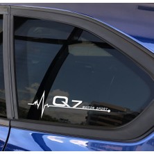 DK Tuning Audi Q7 Motor Sport Kelebek Cam Sticker 2 Li Set