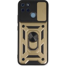 Asil Bilişim Realme C21Y Kılıf Military Ring Armor Slide Case Pars Model