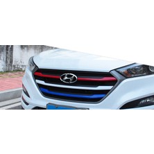 DK Tuning Hyundai Tucson 2015 2018 Modeller Ön Panjur Dekoratif Şeritleri