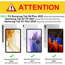 Dolia Samsung Galaxy Tab S7 Plus T977 (12.4 Inç) ile Uyumlu Kalem Bölmeli Tablet Kılıfı