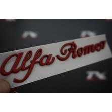 DK Tuning Alfa Romeo Bagaj 3m 3D Krom Metal Logo