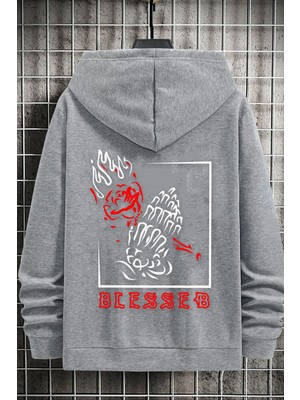 Unisex Blesseb Baskılı Sweatshirt