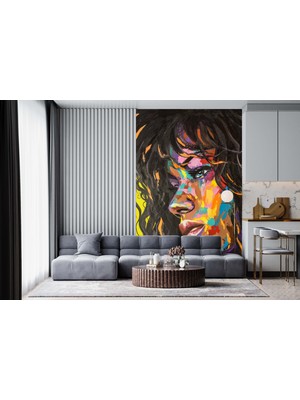 Dekoros Dekoros tek Parça Yağlı Boya Kadın Kuaför Poster Duvar Kağıdı