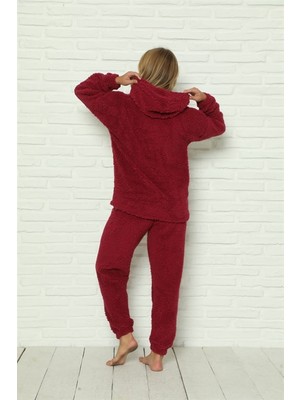 Hzr Welsoft Polar Peluş Kadın Pijama Takımı 9060
