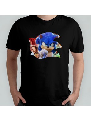 Pixxa Sonic %100 Pamuklu Bisiklet Yaka T-Shirt Model - 2