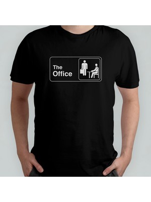 Pixxa The Office %100 Pamuklu Bisiklet Yaka T-Shirt Model - 1
