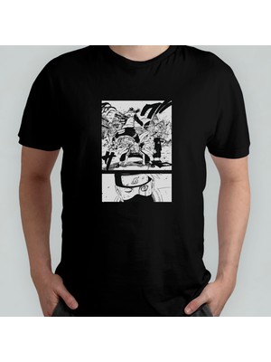 Pixxa Naruto %100 Pamuklu Bisiklet Yaka T-Shirt Model - 8