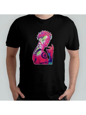 Pixxa Jujutsu Kaisen %100 Pamuklu Bisiklet Yaka T-Shirt Model - 5