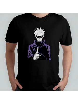 Pixxa Jujutsu Kaisen %100 Pamuklu Bisiklet Yaka T-Shirt Model - 6